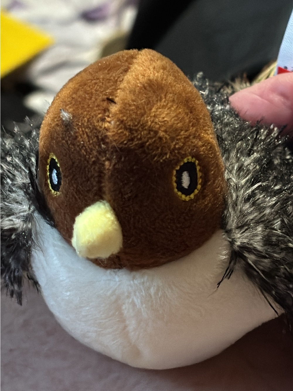 ๐ ๐ Flapping Chirping Sparrow Cat Toy - Brown/White - Picture 2 of 16